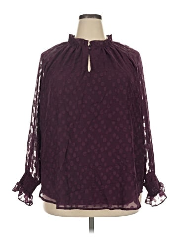 Anne Klein Long Sleeve Blouse (view 1)