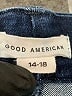 Good American Chevron-herringbone Blue Jeans Size 14 - 18 - photo 7