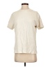 Assorted Brands 100% Cotton Solid Ivory Short Sleeve Turtleneck Size XS - photo 1