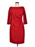 DKNY Solid Red Cocktail Dress Size 12 - photo 1