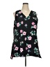 Lane Bryant 100% Polyester Black Sleeveless Blouse Size 22 - photo 1