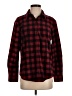 Riders by Lee 100% Polyester Plaid Red Long Sleeve Blouse Size S - photo 1