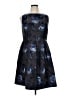Talbots Graphic Blue Cocktail Dress Size 16 Petite - photo 1
