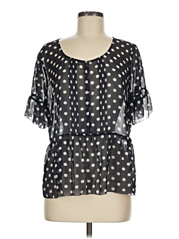 J.Crew Factory Store Short Sleeve Silk Top (view 1)