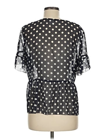 J.Crew Factory Store Short Sleeve Silk Top (view 2)