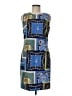 J. McLaughlin Graphic Blue Casual Dress Size 6 - photo 1