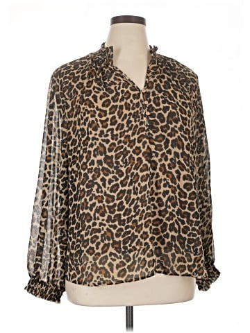 St. John's Bay Long Sleeve Blouse (view 1)