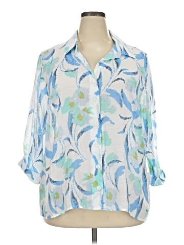 Willi Smith 3/4 Sleeve Blouse (view 1)