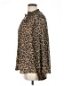 St. John's Bay 100% Polyester Animal Print Brown Long Sleeve Blouse Size 1X - photo 5