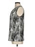 Kasper 100% Polyester Silver Sleeveless Blouse Size M - photo 5