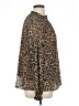 St. John's Bay 100% Polyester Animal Print Brown Long Sleeve Blouse Size 1X - photo 4