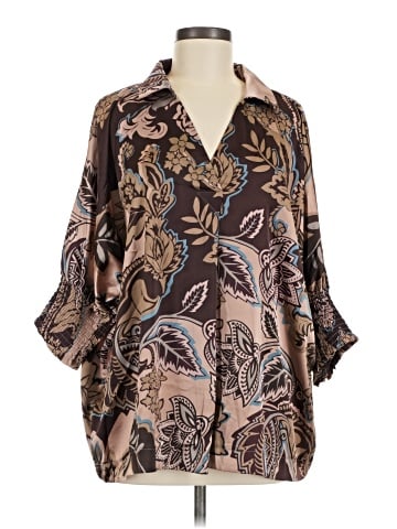 Umgee 3/4 Sleeve Blouse (view 1)