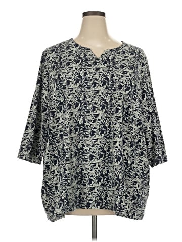 Ulla Popken 3/4 Sleeve Blouse (view 1)