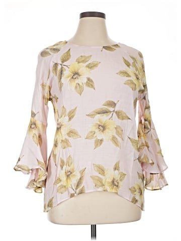 LC Lauren Conrad 3/4 Sleeve Blouse (view 1)