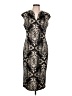 Connected Apparel Graphic Black Cocktail Dress Size 10 - photo 1