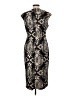 Connected Apparel Graphic Black Cocktail Dress Size 10 - photo 2