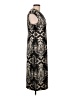 Connected Apparel Graphic Black Cocktail Dress Size 10 - photo 4