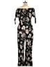 Xhilaration Floral Black Jumpsuit Size L - photo 2