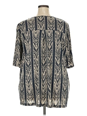 Ulla Popken Short Sleeve Blouse (view 2)