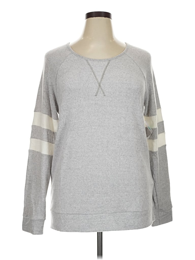 Pre-owned Pink Clover Pullover Sweater In Gray
