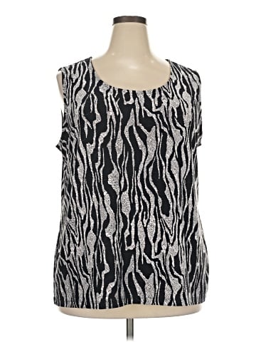 JM Collection Sleeveless Blouse (view 1)