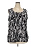 JM Collection Silver Sleeveless Blouse Size 3X - photo 1