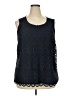 Talbots Black Sleeveless Blouse Size 2X - photo 1