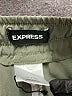 Express 100% Polyester Solid Green Cargo Pants Size XL - photo 4