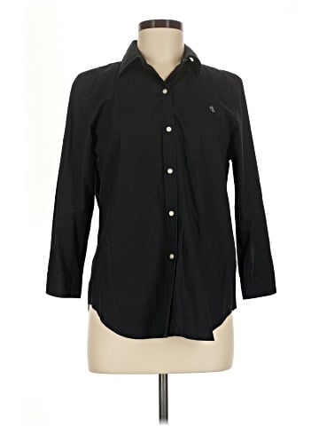 Lauren by Ralph Lauren 3/4 Sleeve Button-Down Shirt (view 1)
