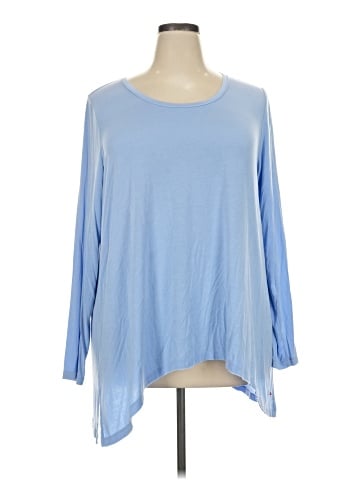 Peace Love World Long Sleeve Blouse (view 1)