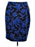 Kasper 100% Polyester Print Blue Casual Skirt Size 16 - photo 1
