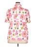 Unbranded 100% Polyester Floral Pink Short Sleeve Blouse Size XXL - photo 2