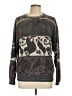 Expressions Paisley Brown Pullover Sweater Size L - photo 1