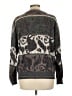 Expressions Paisley Brown Pullover Sweater Size L - photo 2