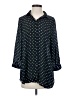 CAbi 100% Polyester Polka Dots Black 3/4 Sleeve Blouse Size XS - photo 1