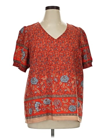 Cotton Bleu Short Sleeve Blouse (view 1)