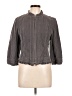 Sandro 100% Cotton Gray Jacket Size Lg (3) - photo 1