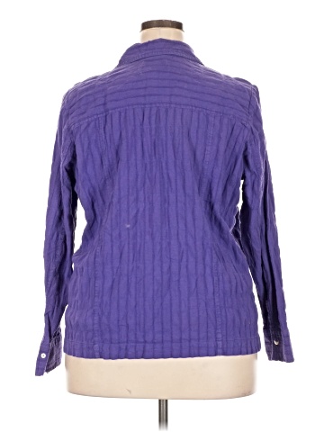 Cj Banks 3/4 Sleeve Button-Down Shirt (view 2)