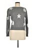 Fate 100% Cotton Stars Gray Pullover Sweater Size M - photo 1