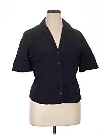 New York & Company Short Sleeve Blouse (view 1)