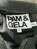 Pam & Gela 100% Polyester Animal Print Black Track Jacket Size S - photo 6