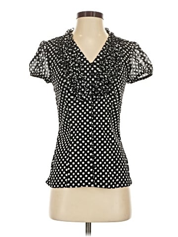 INC International Concepts Short Sleeve Blouse (view 1)