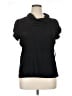 One Step Up Black Short Sleeve Top Size 1X - photo 1