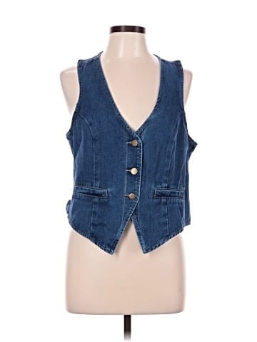 New Collection Denim Vest (view 1)