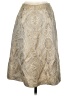 Talbots Paisley Silver Formal Skirt Size 2 - photo 2