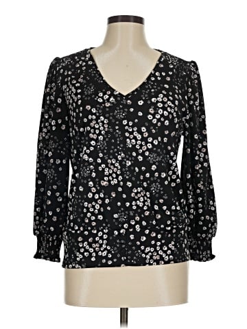 Karl Lagerfeld Paris Long Sleeve Blouse (view 1)