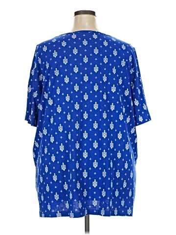 Ulla Popken Short Sleeve Henley (view 2)