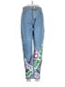 Topshop 100% Cotton Tropical Blue Jeans Size 28 waist - photo 1