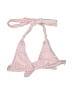 Edikted Checkered-gingham Pink Swimsuit Top Size S - photo 1