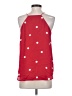 Ann Taylor LOFT 100% Polyester Red Sleeveless Top Size S - photo 2